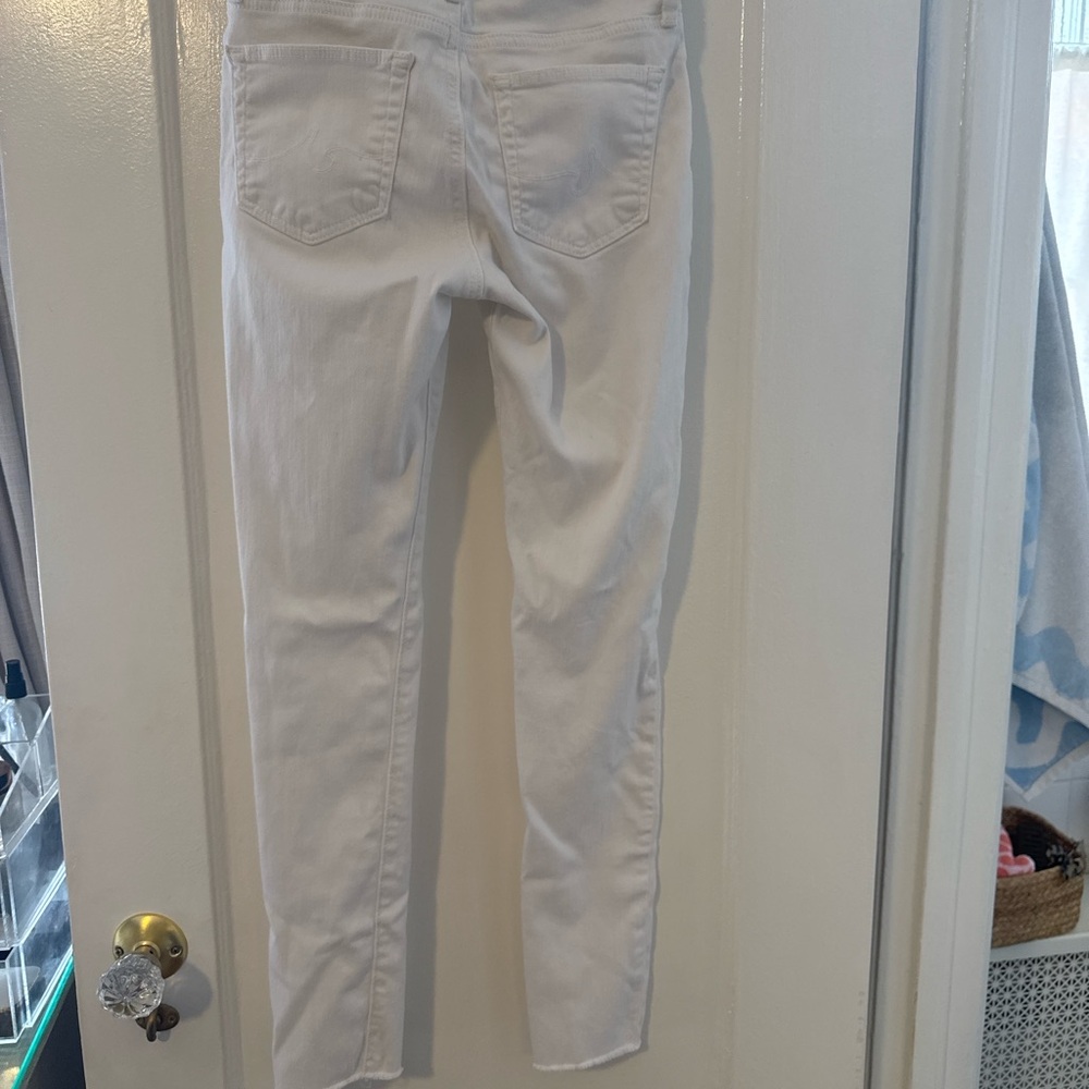 Ag Adriano Goldschmied Skinny White Jeans